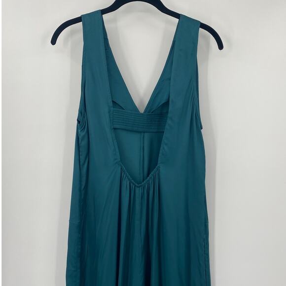 Anthropologie Juniper Jumpsuit Wide Leg Relaxed Fit Open Back Teal Womens Small - Picture 5 of 10
